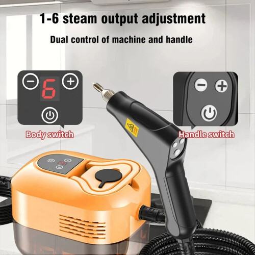 High-Efficiency Handheld Steam Cleaner EU Plug White 2