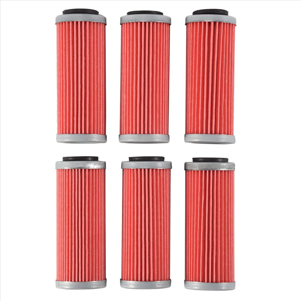 6Pcs Motorcycle Oil Filter For Sx Sxf Sxs Exc Exc-F Exc-R Xcf 4852814219378