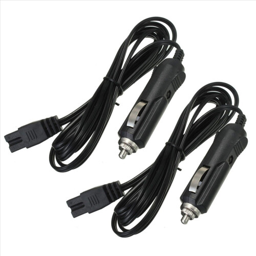 2m 12V Car Cooler Box Fridge Lighter 2 Pin Charger Cable