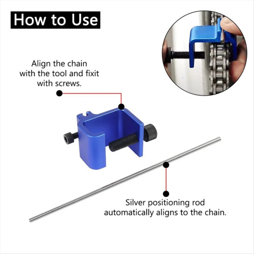 Quick Accurate Alignment Tool Motorcycle Chain Alignment Tool Red 2