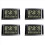 Digital Wall Clock LCD Number Time Temperature Calendar Alarm Silver 1