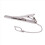 Mens Plain Silver Chrome Stainless Steel 6CM Standard Tie Clip 2