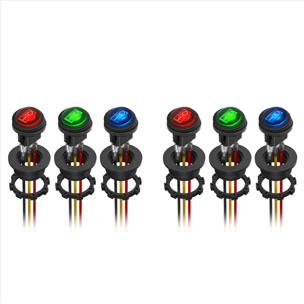 Round Rocker Switch 12V 20A Ul Marine Round Toggle Switch 3 Color 4852814207665