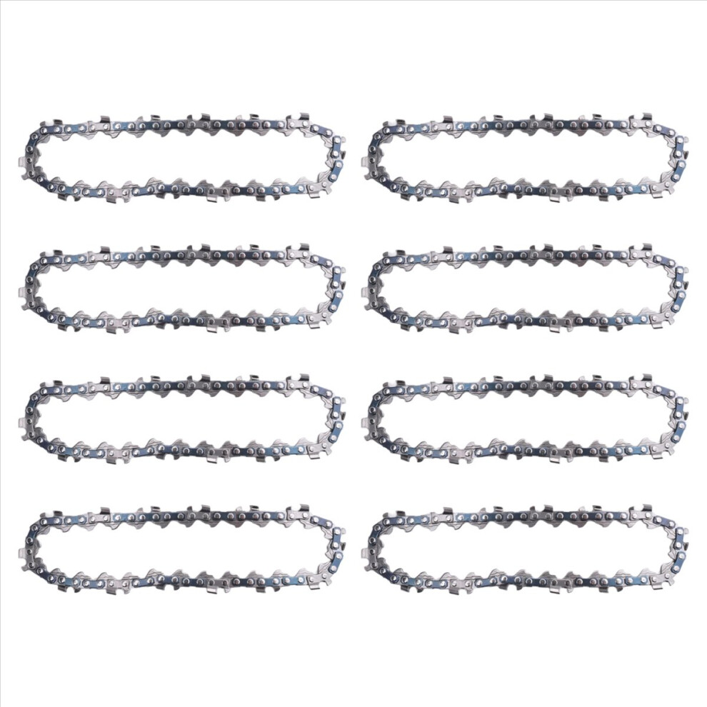 8 Pcs 4 Inch Mini Steel Chainsaw Chain Electric Pruning Saw Tool 4852814246251