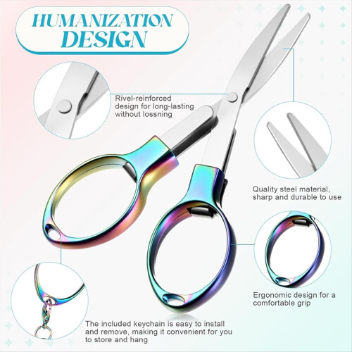 12 Pcs Folding Stainless Steel Scissors
Folding Stainless Steel Scissors 2