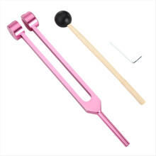 Healing Chakra 128 Hz Tuning Fork Set Sound Therapy Pink
