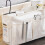 Bedside Hanging Pocket Bedside Storage Organizer Holder,White 3