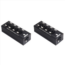 XLR 1x4 Balanced Audio Splitter Audio Signal Splitter Box