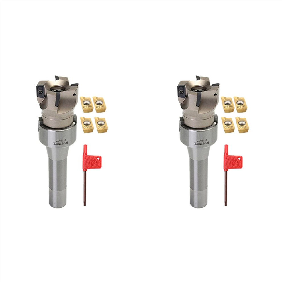 R8 Fmb22 400R 50Mm Face End Mill Shell Cutter +4X Apmt1604 Inserts 4852814256014
