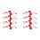 4Sets 1/2Inches Hydraulic Coupler Dust Cap & Plug Covers 1