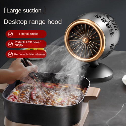 Desktop Range Hoods, Portable Range Hood with Filter for BBQ, Hot Pot 1