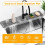 24'' Longer Faucet Mat for Kitchen Sink Splash Guard 7