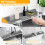 24'' Longer Faucet Mat for Kitchen Sink Splash Guard 2