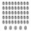 M3x4mm Stainless Steel Hex Socket Set Cap Point Grub Screws 50pcs 3