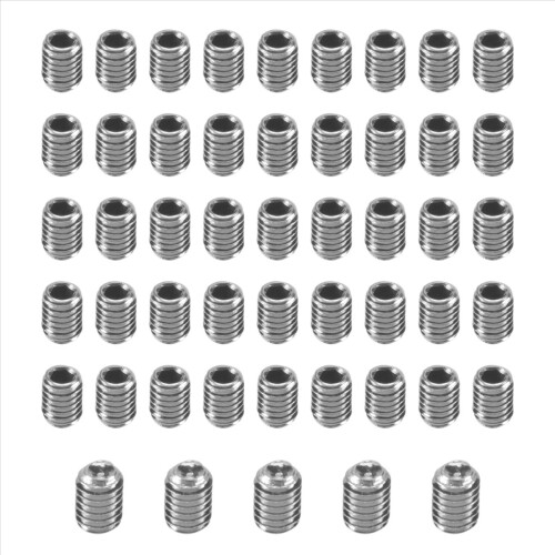 M3x4mm Stainless Steel Hex Socket Set Cap Point Grub Screws 50pcs 2