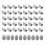 M3x4mm Stainless Steel Hex Socket Set Cap Point Grub Screws 50pcs 2