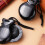 1 Pair Spanish Castanets Wood Hand Percussion Castanets(Black) 7