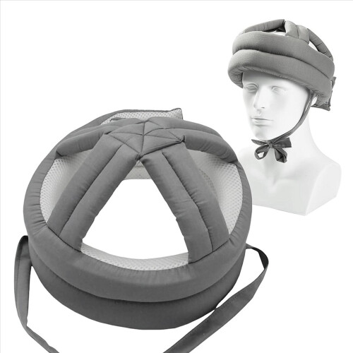 Elderly Protective Helmet, Safety Helmet Adjustable,Gray 2