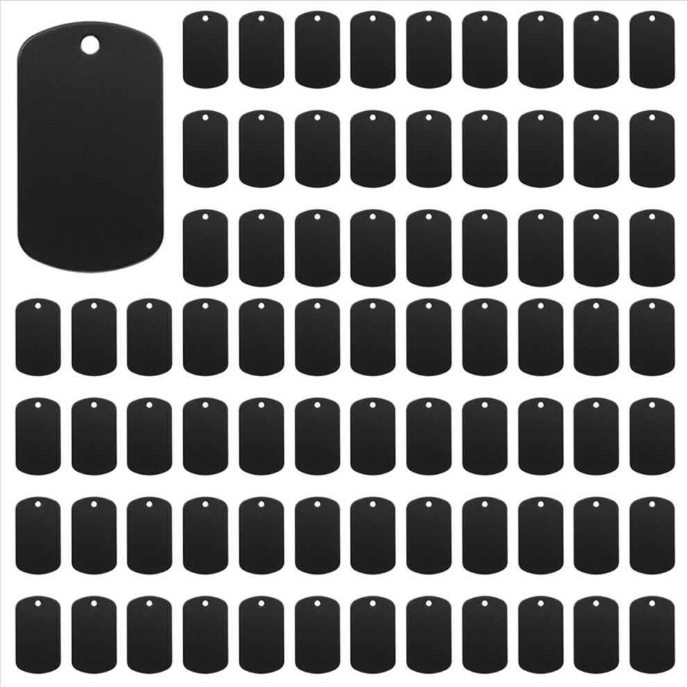 50 Pcs Engraving Blanks Aluminum Stamping Blanks Keychain Dog Tag 4852814228400