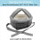 Elderly Protective Helmet, Safety Helmet Adjustable,Gray 4