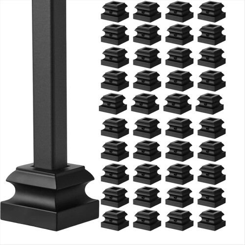 Iron Baluster Shoes 48pcs for 1/2 Inch Square Balusters