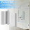 Shower Door Magnet 3Inch Chrome Frameless Shower Door Handle 5