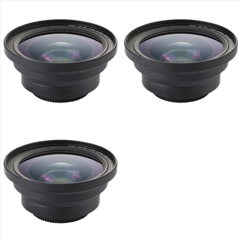 37Mm Macro+72Mm Wide Angle Lens 0.39X Full Hd For 4K Camcorder 4852814227595