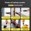 Electric Screwdriver,Automatic Home Repair Tool Kit with Led Light, B 4