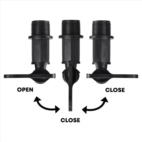 3/4in Water Butt Tap with Brass nut 2