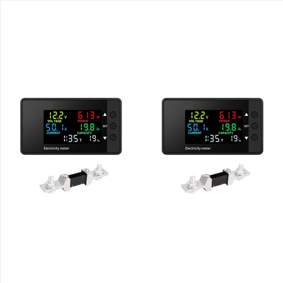 6-In-1 Voltmeter Ammeter Dc 7.5-100V Wattmeter 0-200A 4852814232506