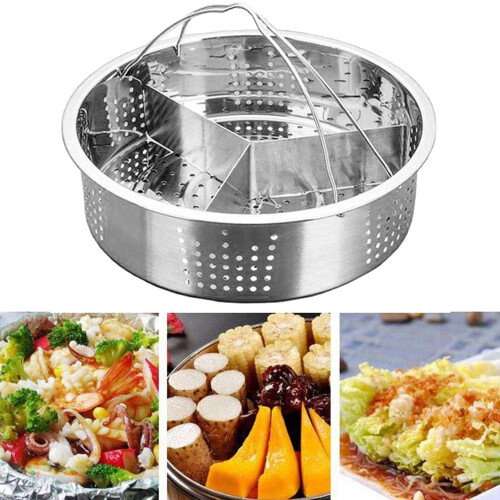 Separator Set Stainless Steel Grid Basket Divider for Cooking 2