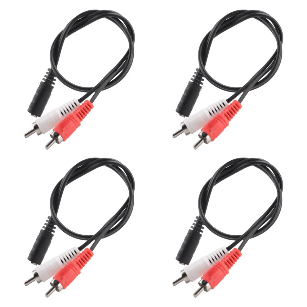 3.5Mm Femmina Stereo A 2 Av Aux Filo Adattatore 4852814245001
