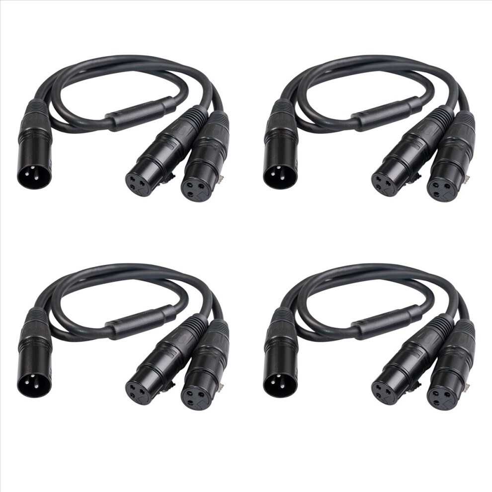Xlr Y-Splitter Cable, Xlr Male To Dual Xlr Female Mic Combiner- 50Cm 4852814245254