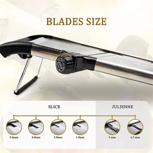 Adjustable Mandoline Slicer, Vegetable Shredder for Potato 2
