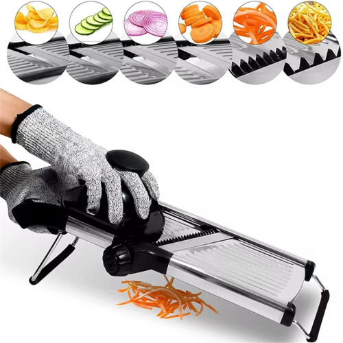 Adjustable Mandoline Slicer, Vegetable Shredder for Potato 1
