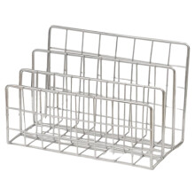 1Pcs Three-Tier Iron Hollow Magazine Bookshelf Storage Holder