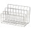 1Pcs Three-Tier Iron Hollow Magazine Bookshelf Storage Holder 1