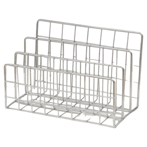 1Pcs Three-Tier Iron Hollow Magazine Bookshelf Storage Holder