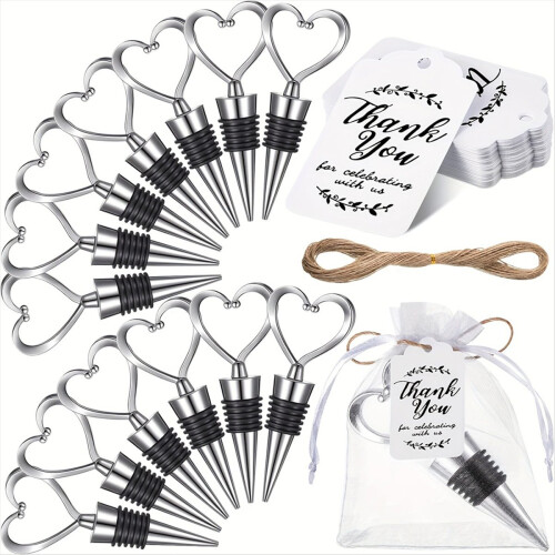 Heart Shape Wine Stoppers for Wedding Gift Valentine'S