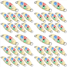 10 Pcs LED Fishing Lures Fishing Spoons Underwater Flasher Light