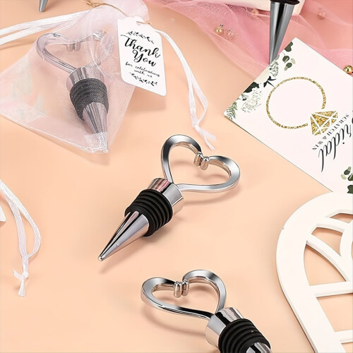 Heart Shape Wine Stoppers for Wedding Gift Valentine'S 1