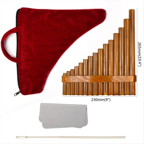 Natural Bamboo Flute,Pan Flute Wind Instrument, Right Hand Model 2
