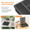 Silverware Organizer with Lid,Covered Utensil Tray Black 4