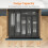 Silverware Organizer with Lid,Covered Utensil Tray Black 2