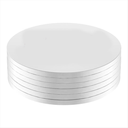 6pcs Cake Boards Drums Round, 1/2inch Thick Decorating 12inch