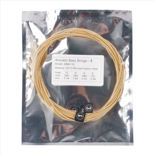 4Pcs Acoustic String Brass Carbon Steel Core Strings for 2