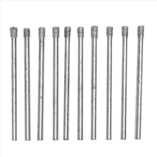 10Pcs 3mm 1/8 Inch Diamond Hole Saw Core Drill Bits Masonry Drilling 1