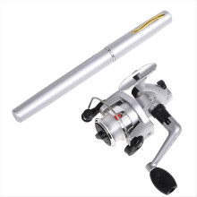 Telescopic Mini Fishing Rod Pen with Reel Portable A