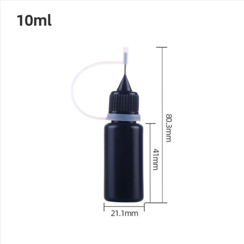 Tip Applicator Bottles Black Metal Needle Plastic Bottle 1