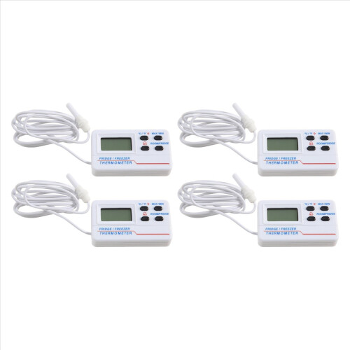 Freezer Thermometer Double Temperature Alarm Indoor Digital Display